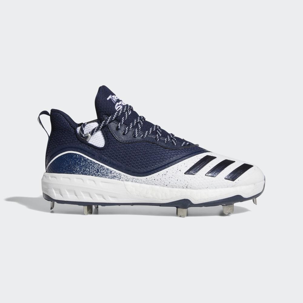 Adidas Men's Icon V Baseball Cleats White/Navy/Silver Metal Ireland G28246